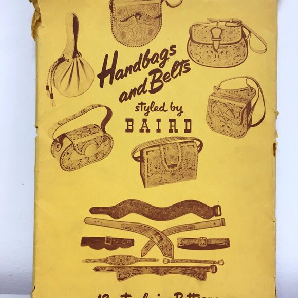 Vintage 1951 F. O. Baird Purse Pattern Set - 12 Purses + Belts - Picture 2 of 9